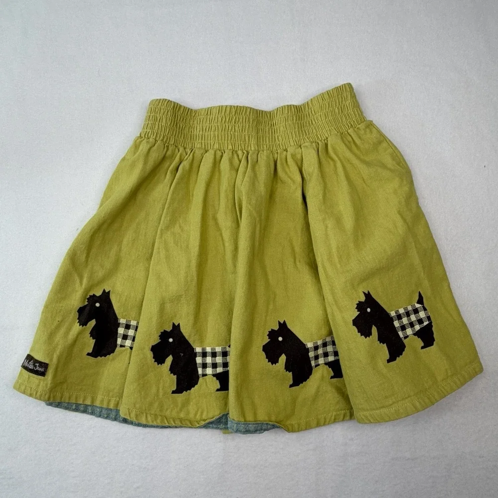 Matilda Jane Girls Size 8 Scottie Skirt Dog - Picture 7 of 7